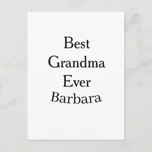Best Grandma ever name date simple mothers day min Postcard