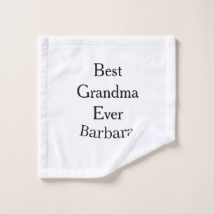 Best Grandma ever name date simple mothers day min Wash Cloth