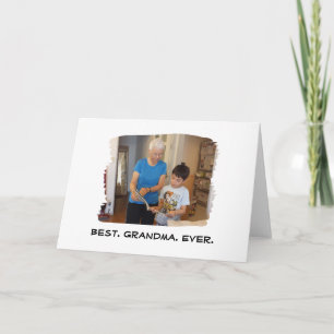 Best Grandma Ever Nana Grandparent Custom Photo Card