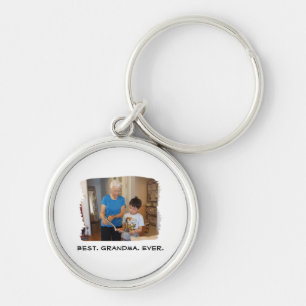 Best Grandma Ever Nana Grandparent Custom Photo Key Ring