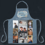 Best Grandma Ever Nautical Coastal Photo Collage Apron<br><div class="desc">Gift your grandmother this personalised dusty blue 10 photo collage apron featuring a sea star / starfish and rope watercolor illustration.</div>