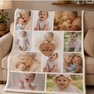 Best Grandma Ever – Perfect Grandparents Day Fleece Blanket