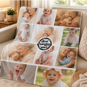 Best Grandma Ever – Perfect Grandparents Day Fleece Blanket