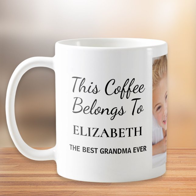 Best Grandma Ever Personalised Photo Coffee Mug (Creator Uploaded)