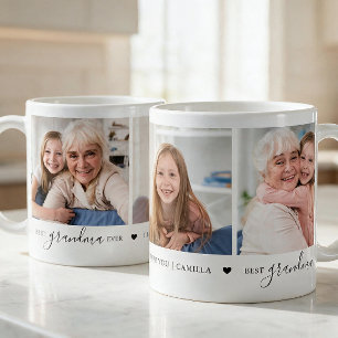 Best Grandma Ever Personalised Photo Collage Coffee Mug
