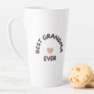 Best Grandma Ever Personalized Latte Mug