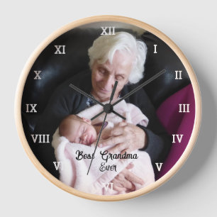 Best Grandma Ever Photo Collage Create Your Own  Clock