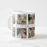 Best Grandma Ever Photo Collage – Gift with Hearts Large Coffee Mug<br><div class="desc">Celebrate the most amazing grandma with this personalized photo collage mug. Featuring your chosen photos arranged in a warm, loving collage design, the mug displays the message “Best Grandma Ever” in the center, accented with two heart icons for an extra touch of love. Perfect as a thoughtful and practical gift...</div>