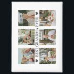 Best Grandma Ever Photo Collage – Gift with Hearts Magnet<br><div class="desc">Turn everyday moments into a loving reminder with this personalized photo collage magnet. Featuring your favorite photos arranged in a warm collage design and the heartfelt message “Best Grandma Ever” centered with two sweet heart accents, this magnet adds love to any space. Perfect for refrigerators, magnetic boards, or lockers, this...</div>