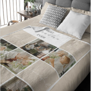 Best Grandma Ever   Photo Collage   Mocha Sherpa Blanket
