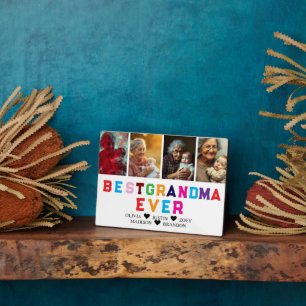 Best Grandma Ever Photo Collage Plaque