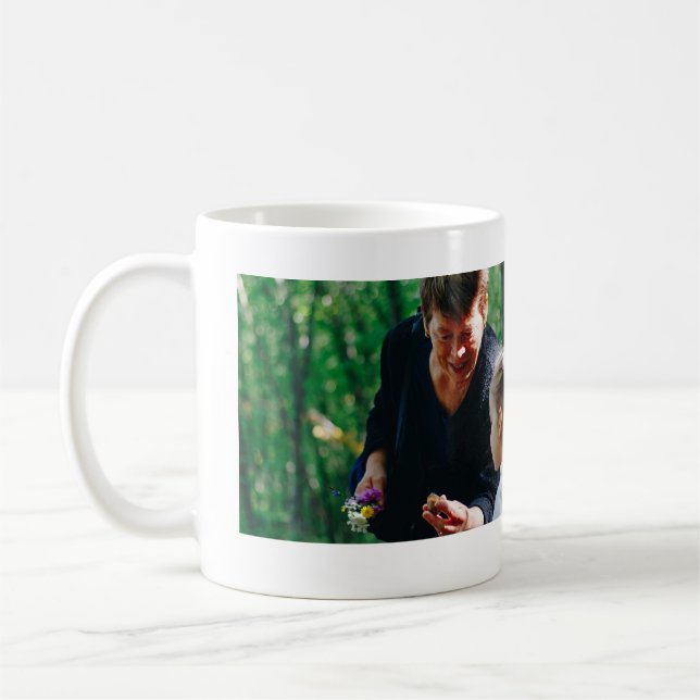 Best Grandma ever photo collage we love you name Coffee Mug (Left)