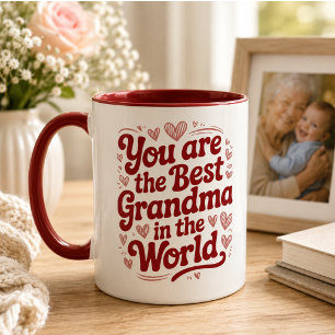 Best Grandma Ever Photo Grandparents Day Mug