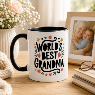 Best Grandma Ever Photo Grandparents Day Mug