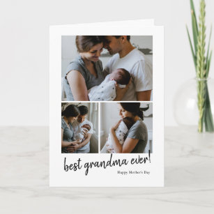 best grandma ever photo Mother's Day card