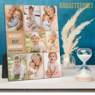 Best Grandma Ever Photo   Personalized Grandparent Plaque