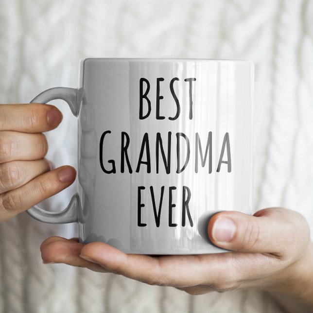 "Best Grandma Ever" Simple Modern Farmhouse Coffee Mug (Creator Uploaded)