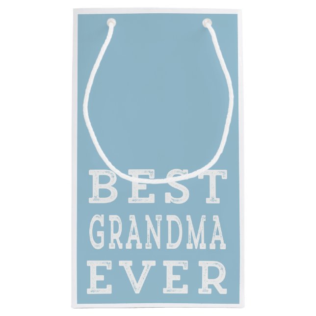 Best Grandma Ever Small Gift Bag (Back)