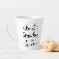 Best Grandma Ever Typography Cute Cursive Script 