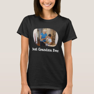 Best Grandma Ever upload your horizontal photo T-Shirt