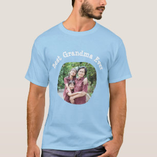 Best Grandma Ever upload your square family photo T-Shirt