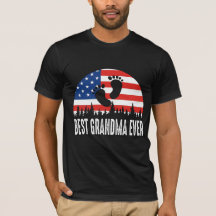 Best Grandma Ever US Flag