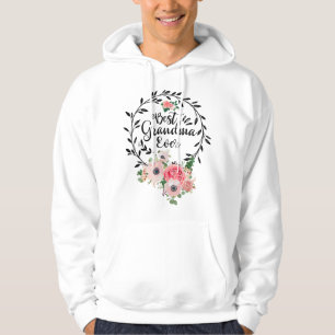Best Grandma Ever Women Flower Decor Grandma Hoodie