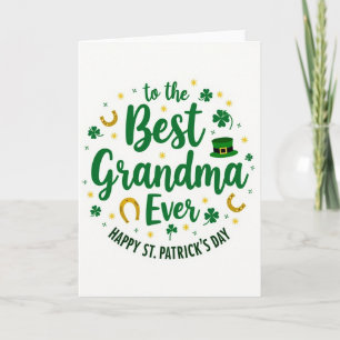 Best Grandma Faux Gold Foil Card