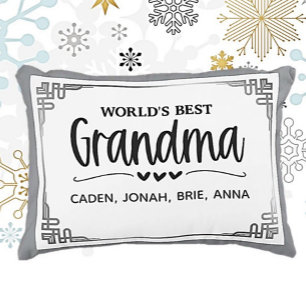Best Grandma Gift! Personalized  Decorative Cushion