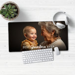 Best Grandma Granparent Photo Desk Mat<br><div class="desc">Modern Best Grandma or Grandparent Photo Mouse Pad Desk Mat. Add your favourite photo and text for a fun personalised design! Please contact us at cedarandstring@gmail.com if you need assistance with the design or matching products.</div>