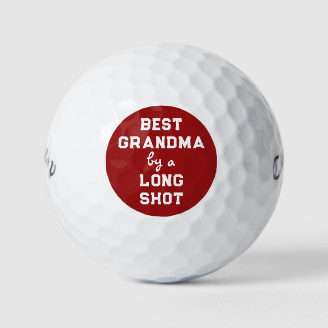 Best Grandma Humour Golf Balls (Front)