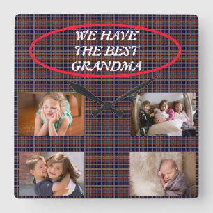 Best Grandma Square Wall Clock