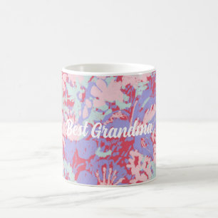 Best Grandma Summer Garden Red and Violet Coffee M Mug