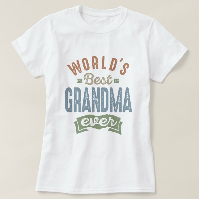 Best Grandma T-Shirt (Design Front)