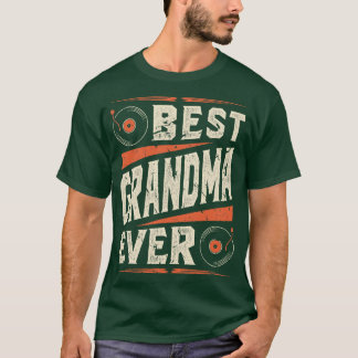 Best Grandma Vinyl Records T-Shirt