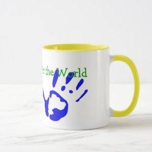 Best Grandma with Handprints Mug
