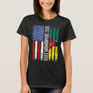 Best Grandmom Ever Us Mozambique Flag Mother's Day T-Shirt