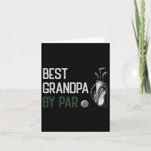 Best Grandpa 2 Funny Fathers Day Golf Dad Golf Lov Card