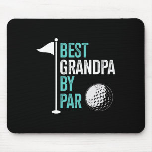 Best Grandpa 3 Funny Fathers Day Golf Dad Golf Lov Mouse Pad
