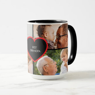 Best Grandpa 4 Photo Mug