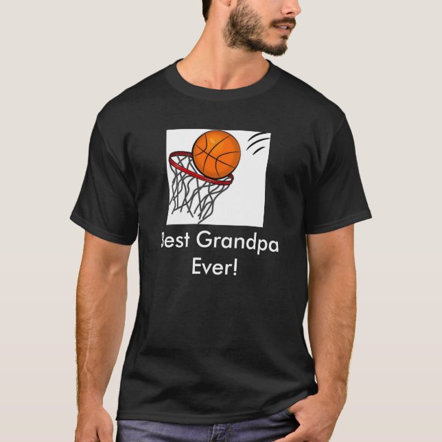 Best Grandpa- Basketball T-Shirt (Front)
