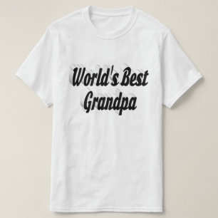 Best Grandpa black text T-Shirt