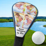 BEST GRANDPA BY PAR Custom 4 Photo Collage Golf Head Cover<br><div class="desc">Best Grandpa By Par ... Two of your favourite things, golf and your grandkids ! Now you can take them with you as you play 18 holes . Introducing the perfect gift for the golf-loving grandpa in your life: a personalised golf head cover with a modern twist! This custom cover...</div>