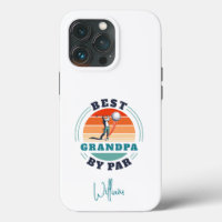 Best Grandpa By Par Custom Parents Retro Golf