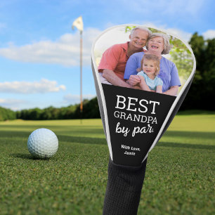 Best Grandpa by par Custom Photo Father's day Golf Head Cover