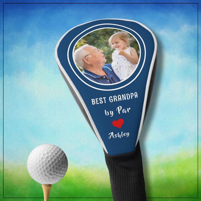 BEST GRANDPA BY PAR Custom Photo Golf Head Cover (Creator Uploaded)