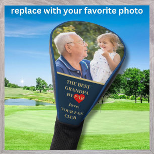 Best Grandpa by Par Custom Photo Golf Head Cover