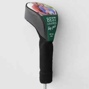 Best Grandpa by par Custom Photo green Golf Head Cover