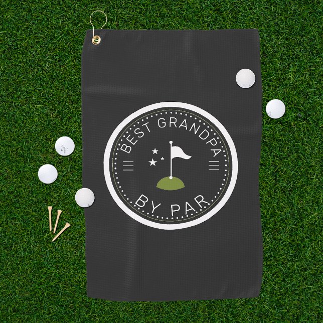 Best Grandpa By Par | Father's Day Gift Golf Towel (Creator Uploaded)