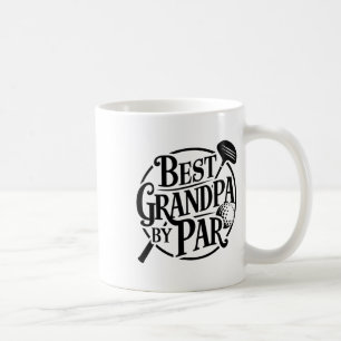 Best Grandpa By Par Father's Day Golf Lover Granda Coffee Mug